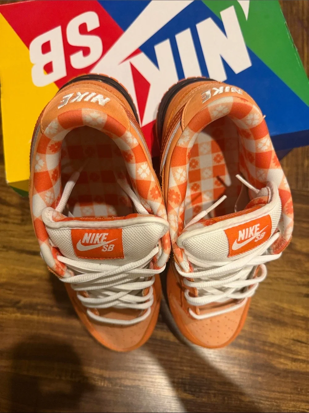 Nike Dunk Concepts Orange and White Low-Top “Lobster” Shoes